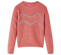 Maglione da Bambina Lavorato a Maglia Rosa Medio 128