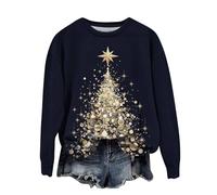 Maglione da donna Brutto Di Natale a buon mercato San Cappuccio Xmas Girocollo Novità Felpe a maniche lunghe Jumper Pullover Cattivissimo Top Felpa Economica Oversize Felpa Renna Stampa Rigolo T-shirt