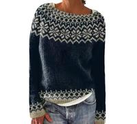 Maglione da donna casual girocollo abbigliamento felpe autunno grandi dimensioni maniche lunghe casual top lavorato a maglia maglione a maniche lunghe in maglia spessa felpa a buon mercato gilet