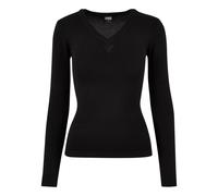 Maglione da donna con scollo a V Urban Classics Noir S