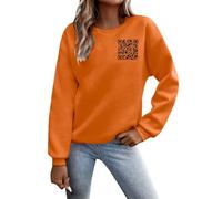 Maglione da donna con scollo rotondo, a maniche lunghe, per il tempo libero, senza comodo compagno per tutti i giorni, elegante taglio oversize, morbido misto cotone