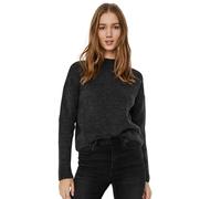 Maglione da donna grigio Vero Moda Molina con mezzo collo rotondo XL