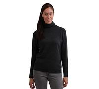 Maglione da Donna in 100% Cashmere, a 2 Fili, Grigio Scuro, S