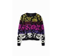 Desigual Pullover_tajo Felpa, Nero, XXL Donna