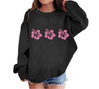 Maglione da donna invernale felpa per bambini, maglione grafico, per ragazze e bambine, Nero , 7-8 Anni