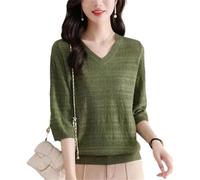 Maglione da donna lavorato a maglia maglione primavera autunno scavare fuori t-shirt allentato maglione stile coreano, Scuro En8, S