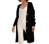 Maglione da donna lavorato a maglia termica maglieria da donna in tinta unita maglione lavorato a maglia autunno inverno sciolto versatile a maniche lunghe cardigan lavorato a maglia con bottone