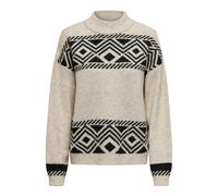 ONLY Onlvictoria L/S-Pullover a Collo Alto Knt Maglione, Pumice Stone, L Donna