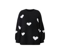 Maglione da donna Studio Untold taglie forti oversize modello CUORI