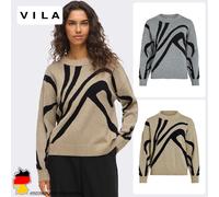 Maglione da donna VILA con motivo astratto e design moderno
