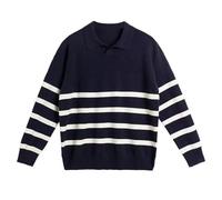 Maglione da lavoro da uomo a righe, maglione caldo con risvolto di grandi dimensioni, maniche lunghe, maglione chic ed elegante, casual, vestibilità ampia, autunno inverno, maglione vintage leggero e