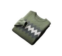 Maglione da uomo 100% lana O-collo manica lunga maglia pullover maglione invernale spesso caldo business casual top, EN8, XL