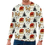 Maglione da uomo a maglia con scollo rotondo per il tempo libero, perfetto per gli strati o come stile autonomo, ideale, beige., 5XL