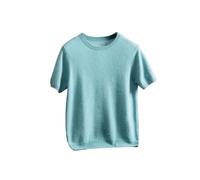Maglione da uomo a maniche corte maglione da uomo girocollo slim fit pullover girocollo casual vintage t-shirt, EN8, XL