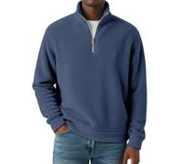 Maglione da uomo a maniche lunghe con cerniera a un quarto | Chiusura con zip a un quarto, tessuto morbido al tatto, colletto alto, maglione a maniche lunghe, vestibilità regolare