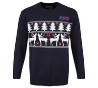 Maglione da uomo CCM Holiday Ugly Sweather Navy XL
