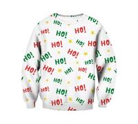 Maglione da uomo con scollo rotondo per il tempo libero, perfetto per gli strati o come stile autonomo, ideale, bianco, XXL