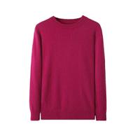 Maglione da uomo in cashmere con scollo rotondo lavorato a maglia di grandi dimensioni maglione a maniche lunghe, Jiu Hong, M