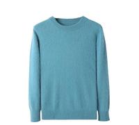 Maglione da uomo in cashmere con scollo rotondo lavorato a maglia di grandi dimensioni maglione a maniche lunghe, Hu Lan, XXL