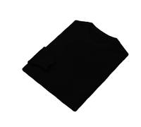 Maglione da uomo in lana e cashmere tinta unita O-collo invernale casual di grandi dimensioni pullover lavorato a maglia, Nero , M