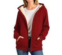 Maglione di Natale largo in lana di agnello da donna cappotto invernale spesso caldo tinta unita di grandi dimensioni vestiti lavorati a maglia per la casa le feste giacca adorabile stile Harajuku Y2k