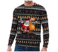 Maglione Di Natale, Maglia Di Natale Uomo Maglione Brutto Di Natale on Renna Natalizia, Maglione Invernale Caldo, Maglione Natalizio a Maniche Lunghe, Maglioni Natale Coppia Ugly Christmas Sweater
