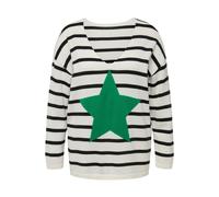 Maglione donna Angel of Style taglie forti maglia ad anello stella scollo a V