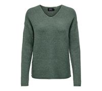 Maglione donna con scollo a V Only Camilla Gris S