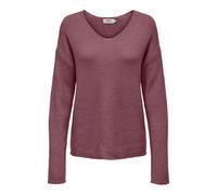 Maglione donna con scollo a V Only Camilla Rouge L