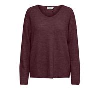 Maglione donna con scollo a V Only Camilla Rouge XS