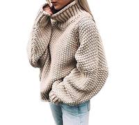 Maglione Donna Elegante Invernale Maglia Collo Alto/girocollo Oversize Maglioni Basic Comodo Maglione Sweater Elasticizzato Pullover Curvy Con Vestibilità Maglioncino Morbido Felpa Casual In Offerta