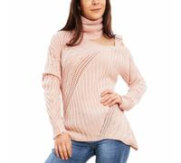 Maglione donna tricot spalla nuda traforato pullover caldo sexy TOOCOOL VB-7022