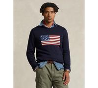 Maglione dritto girocollo in cotone Blu XXL Fantasia
