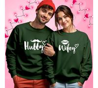 Maglione Felpa Abbinato Marito Moglie Idee Outfit San Valentino Coppia #VD