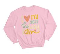 Maglione felpa donna I Love My Self The Way consapevolezza della salute...