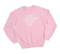 Maglione felpa donna Stay Tomorrow Needs You consapevolezza della salute...