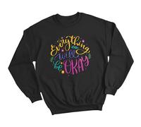 Maglione felpa donna tutto andrà bene consapevolezza della salute mentale #MHA