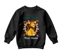 Maglione Felpa Happy Easter Leone Personalizzato Ragazzi E Ragazze Outfit...