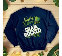 Maglione felpa Lets Get Shamrocked Family Funny St. Patrick's Day irlandese...