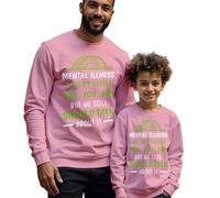 Maglione Felpa Uomo Bambini Malattia Cervello Salute Mentale Consapevolezza...