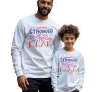 Maglione Felpa Uomo Bambini Sei Più Forte Consapevolezza Salute Mentale...