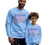 Maglione Felpa Uomo Bambini Sei Più Forte Consapevolezza Salute Mentale...