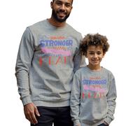 Maglione Felpa Uomo Bambini Sei Più Forte Consapevolezza Salute Mentale...