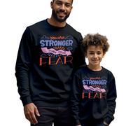 Maglione Felpa Uomo Bambini Sei Più Forte Consapevolezza Salute Mentale...