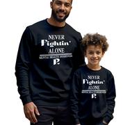 Maglione felpa uomo bambino che non combatte mai da solo consapevolezza...