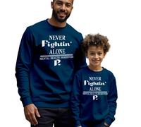 Maglione felpa uomo bambino che non combatte mai da solo consapevolezza...