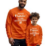 Maglione felpa uomo bambino che non combatte mai da solo consapevolezza...