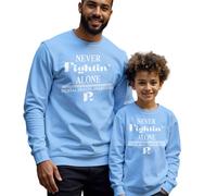 Maglione felpa uomo bambino che non combatte mai da solo consapevolezza...