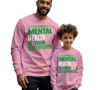 Maglione felpa uomo bambino la tua salute mentale è il tuo superpotere...