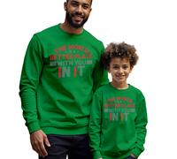 Maglione felpa uomo bambino mondo è un posto migliore consapevolezza della...